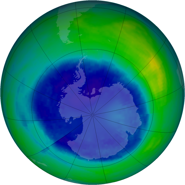 Ozone Map 1993-09-07